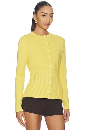 ALIGNE Ruby Knitted Cardigan in Mustard