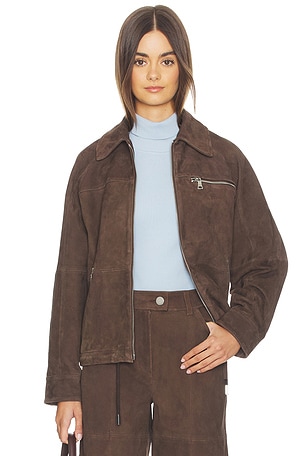 Alex Suede Bomber Jacket ALIGNE