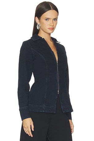 ALIGNE Tilly Denim Zip Jacket in Blue
