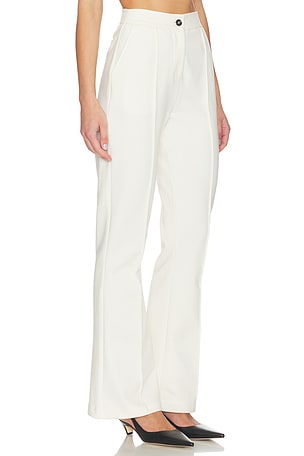 ALIGNE Justin Pintuck Jersey Trouser in White