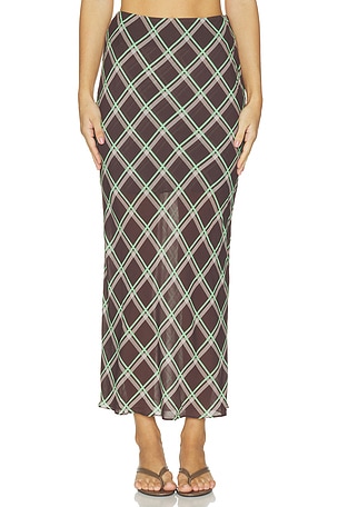 Yvonne Check Maxi Skirt ALIGNE