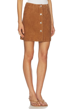 ALIGNE Clemmie Suede Skirt in Brown