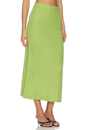 ALIGNE Mia Linen Mix Skirt in Green