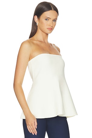 ALIGNE Amy Knitted Bandeau PePrune Top en Ivoire