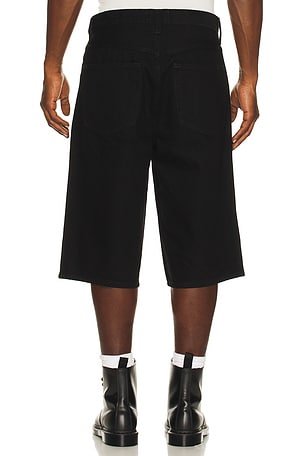 AGOLDE Fusion Skater Short in Black. Size 36. Also