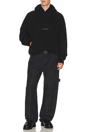 x RSVP Gallery Easton Hoodie in Black & Mint AGOLDE