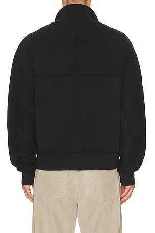 AGOLDE Idris Quarter Zip Sweater in Black. Size XL/1X. Also