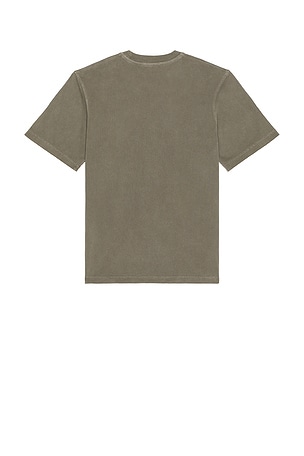 AGOLDE Asha Mock Neck Tee in Grey. Size XL/1X. Also