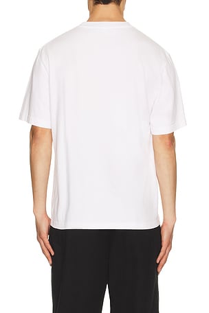 AGOLDE Asha Mock Neck Tee in White
