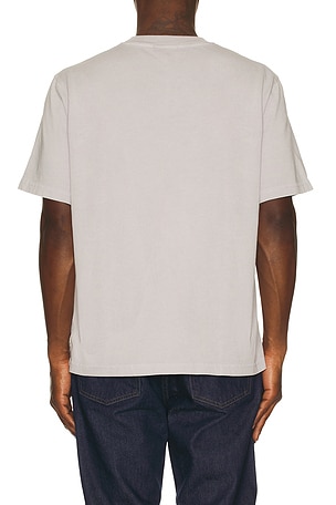 AGOLDE Asha Mock Neck Tee in Grey