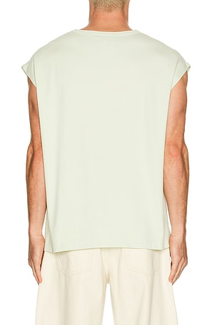 AGOLDE Leonard Sleeveless Tee in Mint. Size L. Also