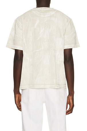 AGOLDE Asha Mock Neck Tee in Cream. Size M. Also