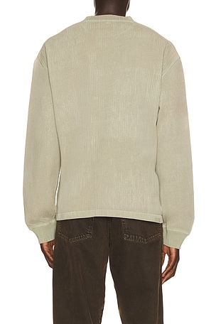 AGOLDE Long Sleeve Asha Shirt in Green