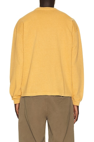 AGOLDE Lucan Long Sleeve Tee in Yellow