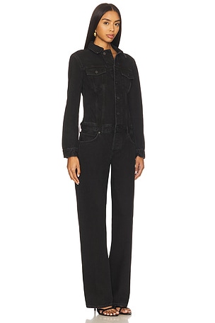 AGOLDE Esther Jumpsuit in Black. Size XS. Also