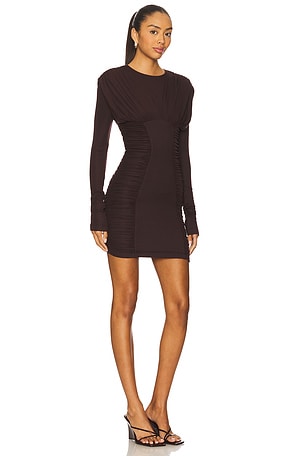 AGOLDE Abbi Dress in Brown