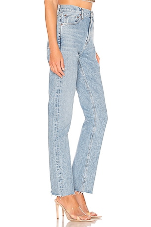 AGOLDE Cherie High Rise Straight in Blue