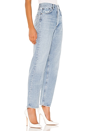 AGOLDE 90's Mid Rise Loose Fit in Denim-Light