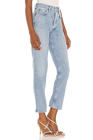 AGOLDE Fen High Rise Relaxed Taper in Blue