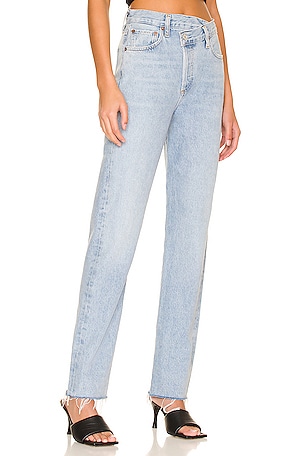 AGOLDE Criss Cross Straight in Blue