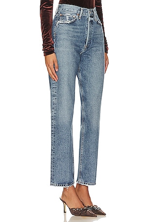 AGOLDE 90s Mid Rise Loose Fit in Denim-Light