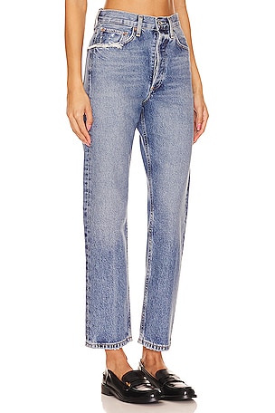 AGOLDE 90's Crop Jeans in Blue