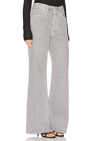 AGOLDE Dame High Rise Wide Leg in Grey