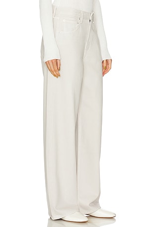 AGOLDE Low Curve Wide Leg in White