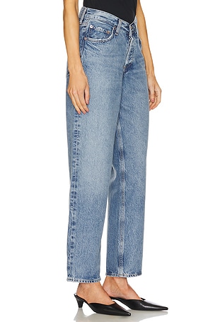 AGOLDE V Waist Baggy Jeans in Blue