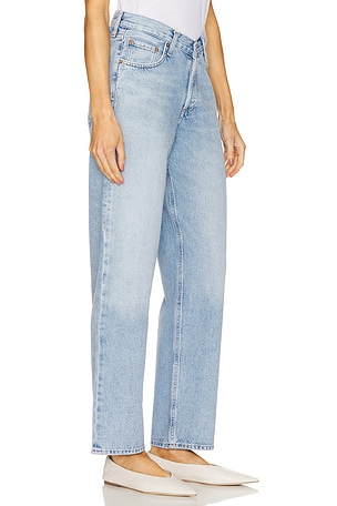 AGOLDE V-waist Baggy Jeans in Blue