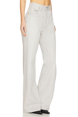 AGOLDE Dame High Rise Wide Leg Jeans in Grey