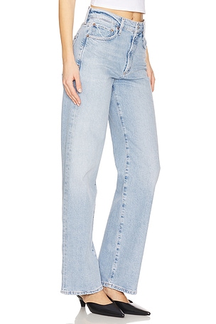 AGOLDE Harper Mid Rise Straight Jeans in Blue