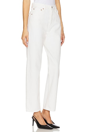 AGOLDE 90's Mid Rise Loose in White