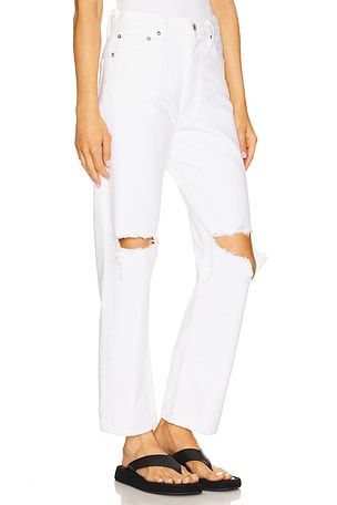 AGOLDE 90's Mid Rise Loose in Ivory