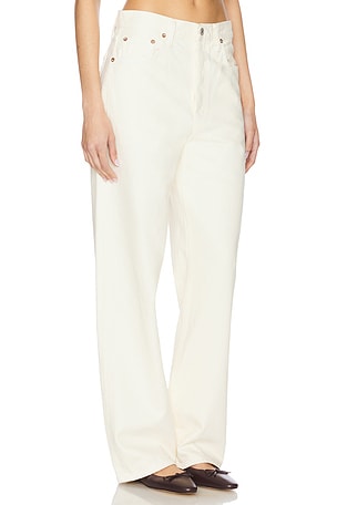AGOLDE Low Slung Baggy in Ivory