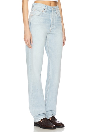 AGOLDE Kelly High Rise Straight Jeans in Blue