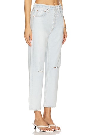 AGOLDE 90's Crop Loose Straight Jeans in Blue