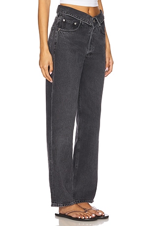 AGOLDE Echo Taper Jeans in Black