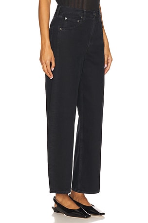 AGOLDE Low Curve Crop Jeans in Black