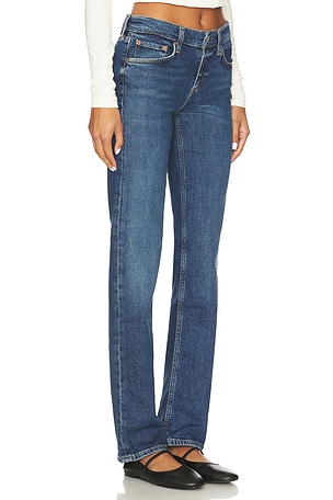 AGOLDE Low Rise Slim Jeans in Blue