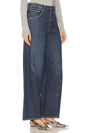 AGOLDE Twist Wide Leg Jeans in Blue