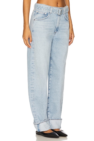 AGOLDE Cuffed Taper Jeans in Blue
