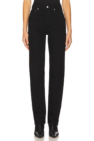 90s Pinch Waist Long High Rise Straight Jeans AGOLDE