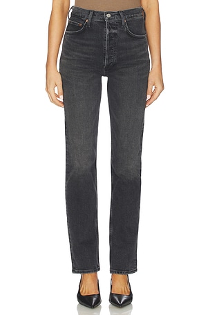 90s Pinch Waist High Rise Straight Jeans AGOLDE