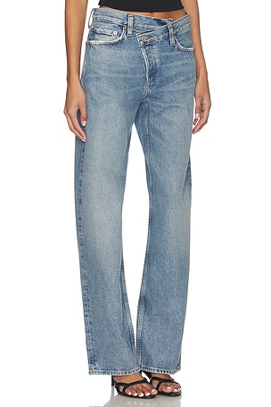 AGOLDE Arc Criss Cross Jeans in Blue