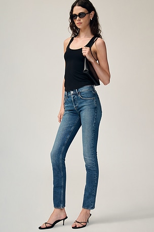 Cocktail Low Rise Stacked Skinny Jeans AGOLDE
