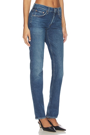 AGOLDE Cocktail Low Rise Stacked Skinny Jeans in Blue
