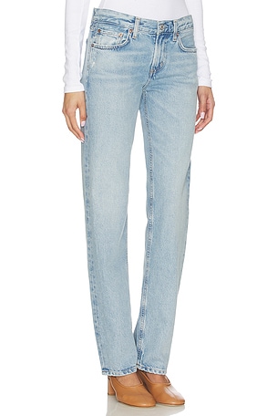 AGOLDE Low Rise Slim Jeans in Blue