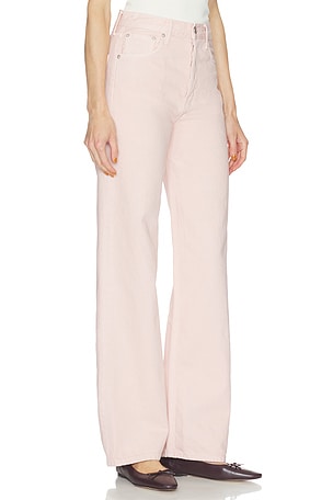 AGOLDE Ren High Rise Wide Leg Jeans in Blush
