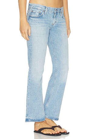 AGOLDE Low Rise Boot Ankle in Blue